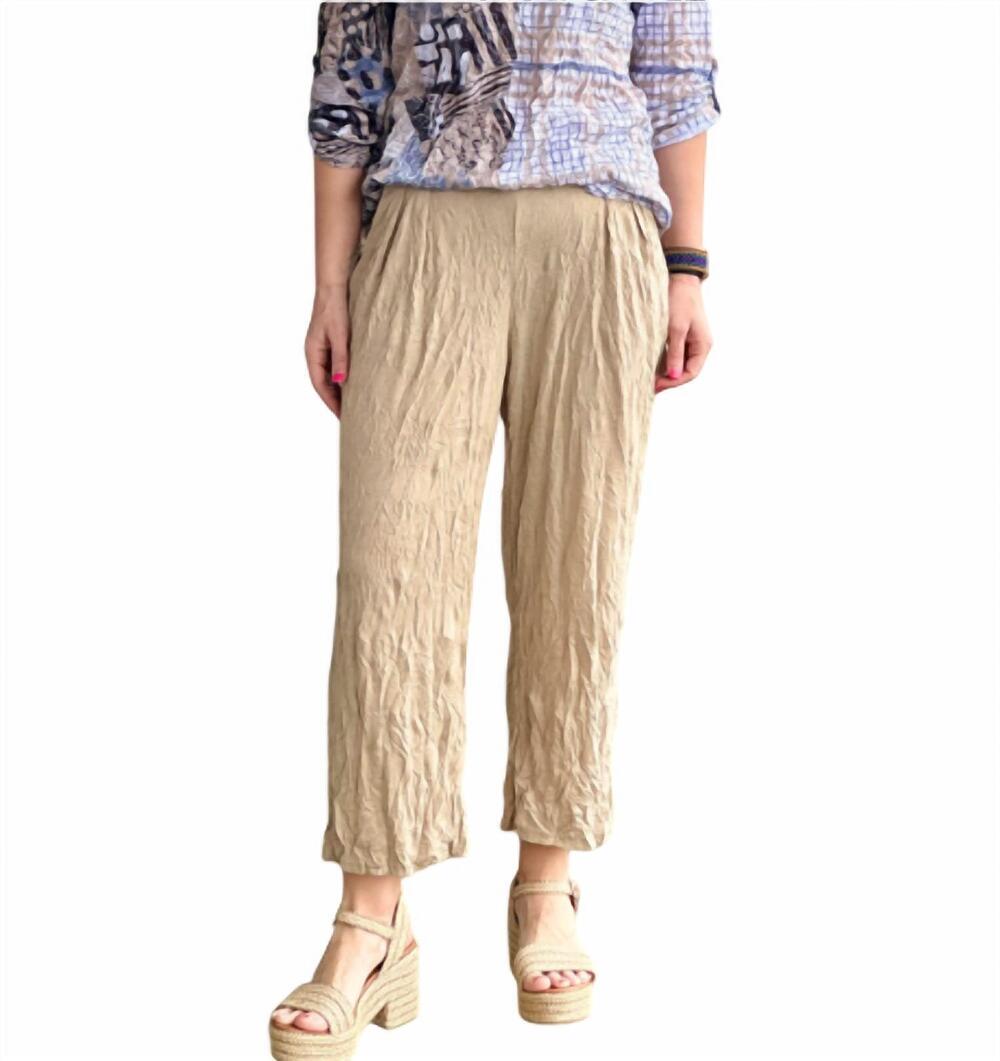 NEW SHANA APPAREL just go with it pants in khaki